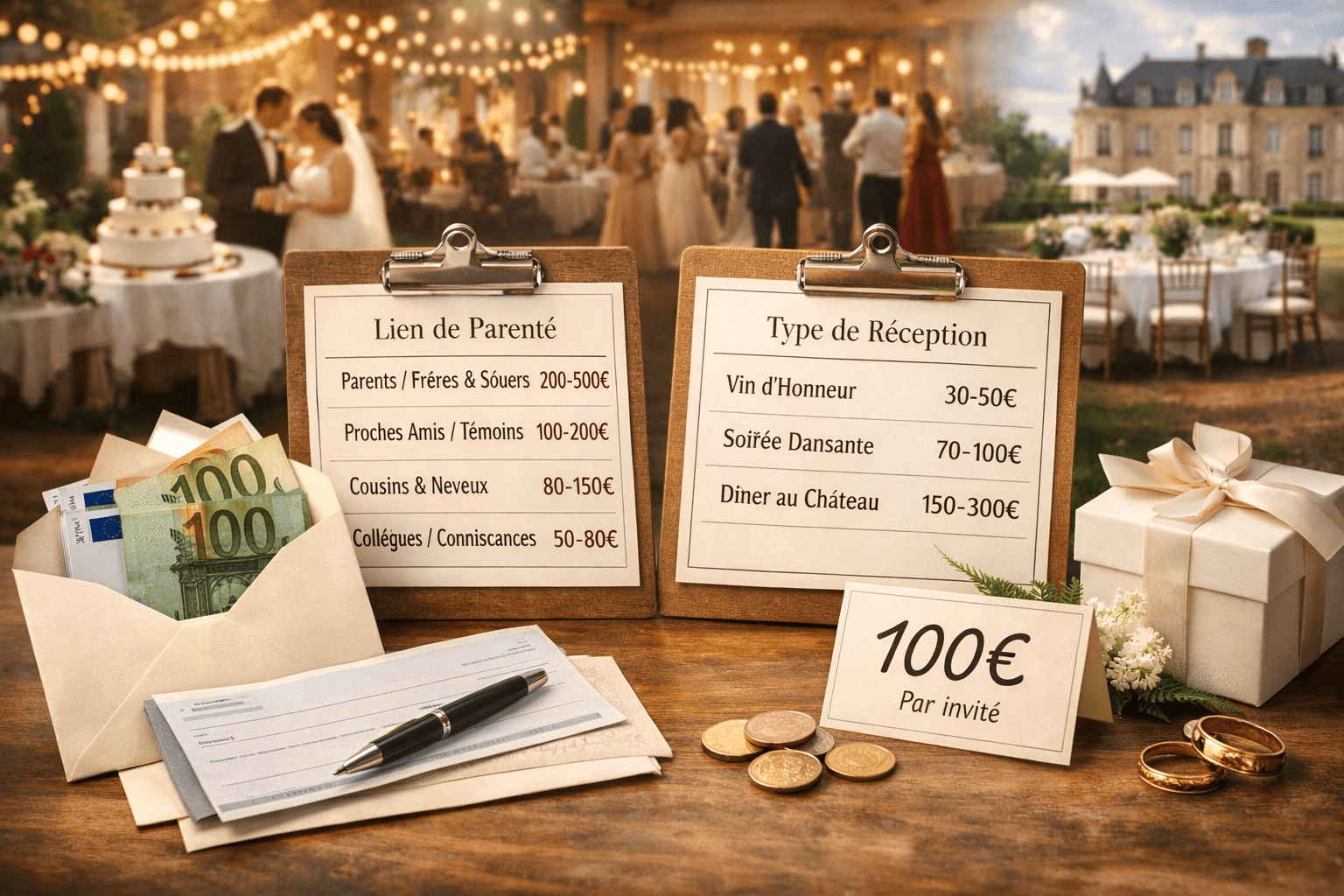 Combien donner à un mariage : le montant idéal 