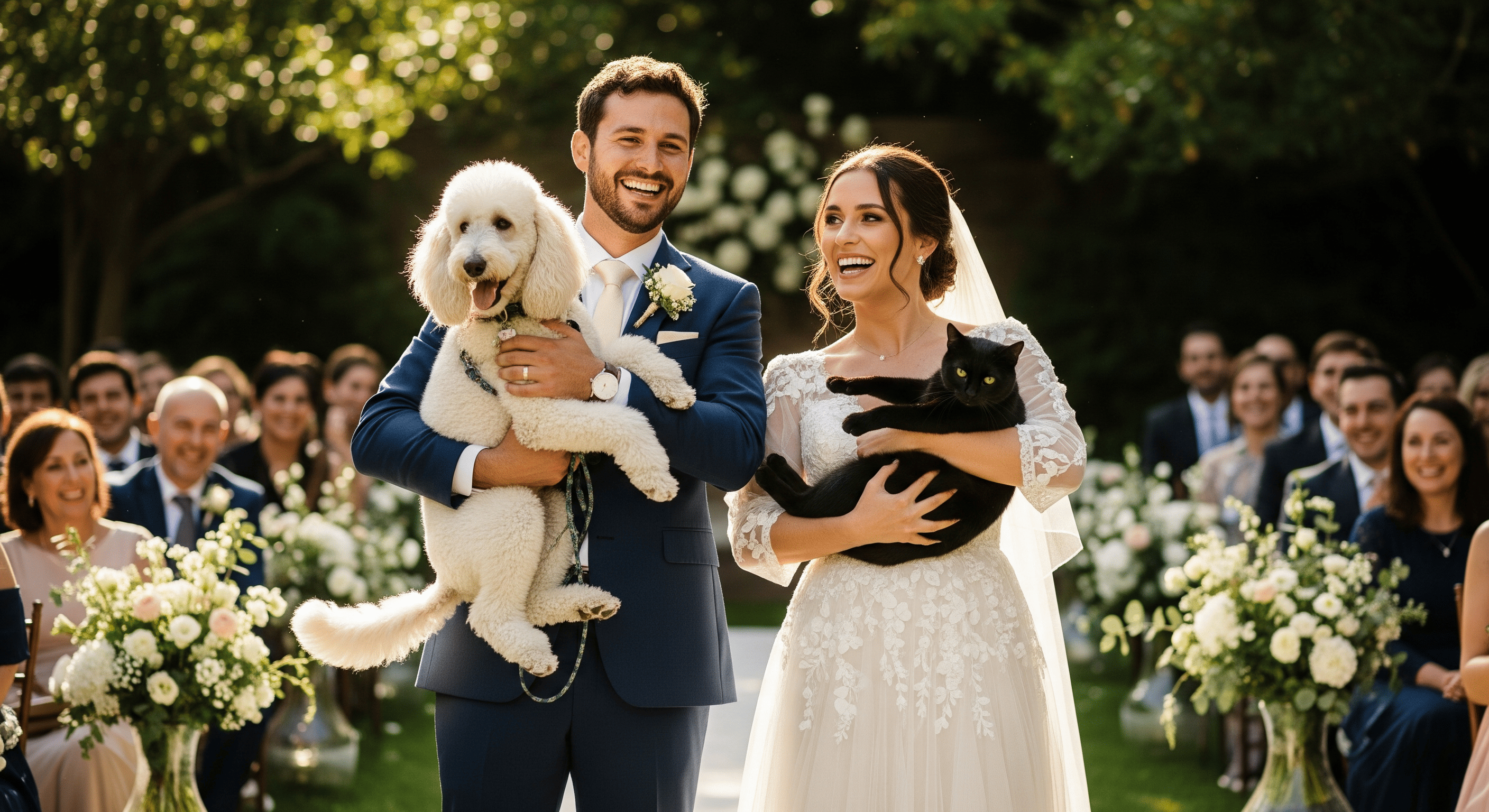 Inclure ses animaux au mariage : bien-être et rôle