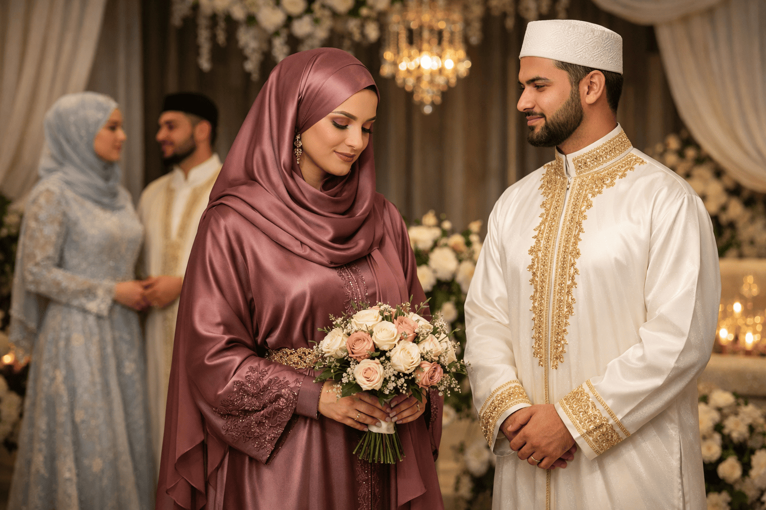 Comment choisir la tenue de mariage musulman idéale