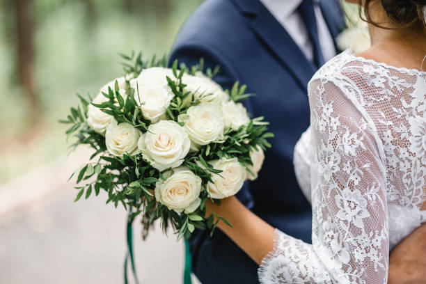 Bouquet roses blanches