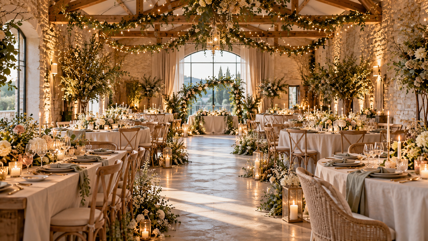 Déco de salle de mariage champêtre : 10 idées pour une réception élégante et naturelle