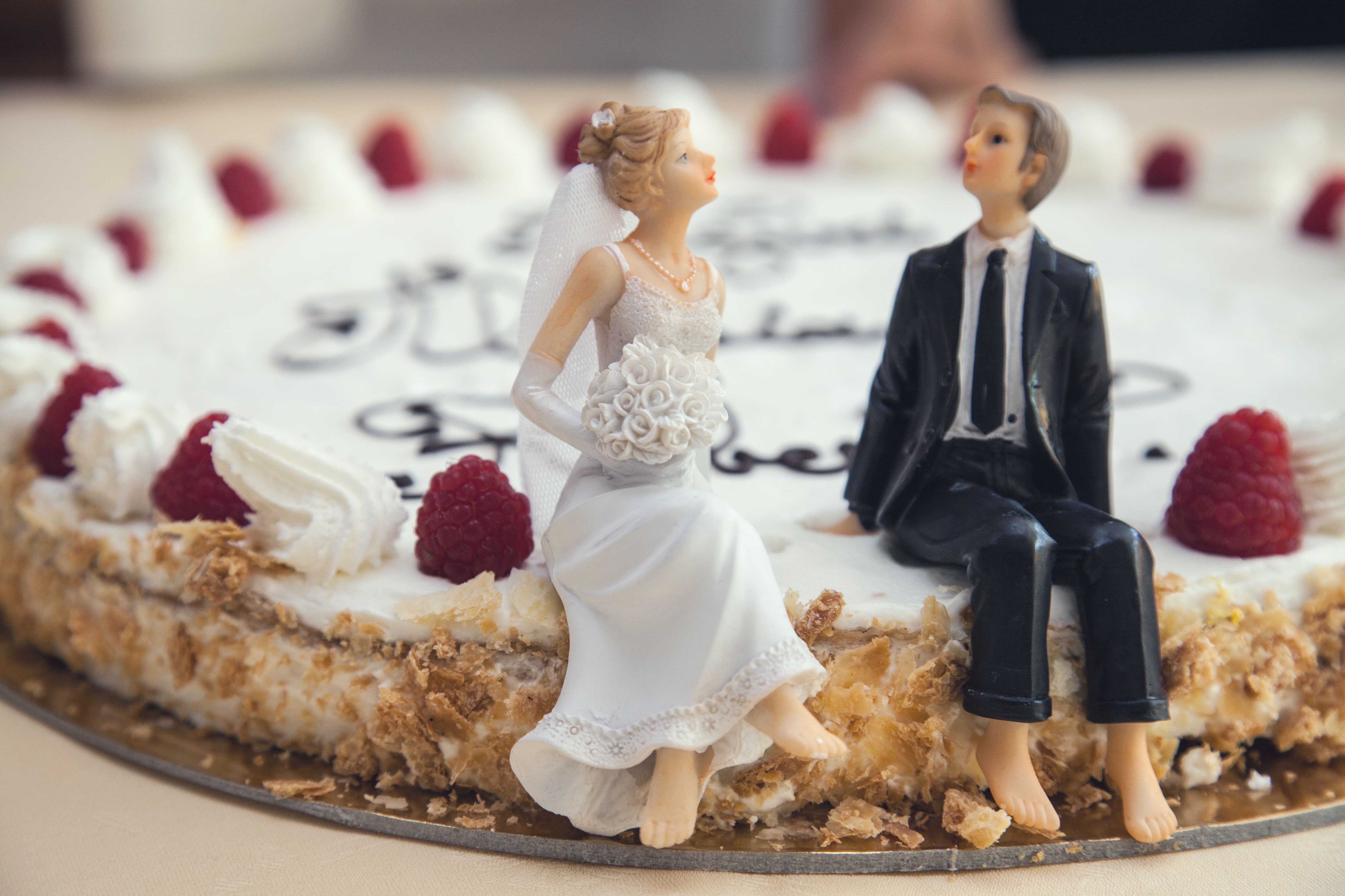 Couple sur gâteau